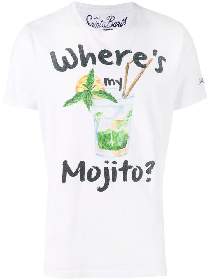 Mc2 Saint Barth - Mojito Print T-shirt - Men - Cotton - M, White, Cotton