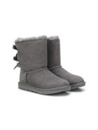Ugg Australia Kids Teen Leather Ankle Boots - Grey