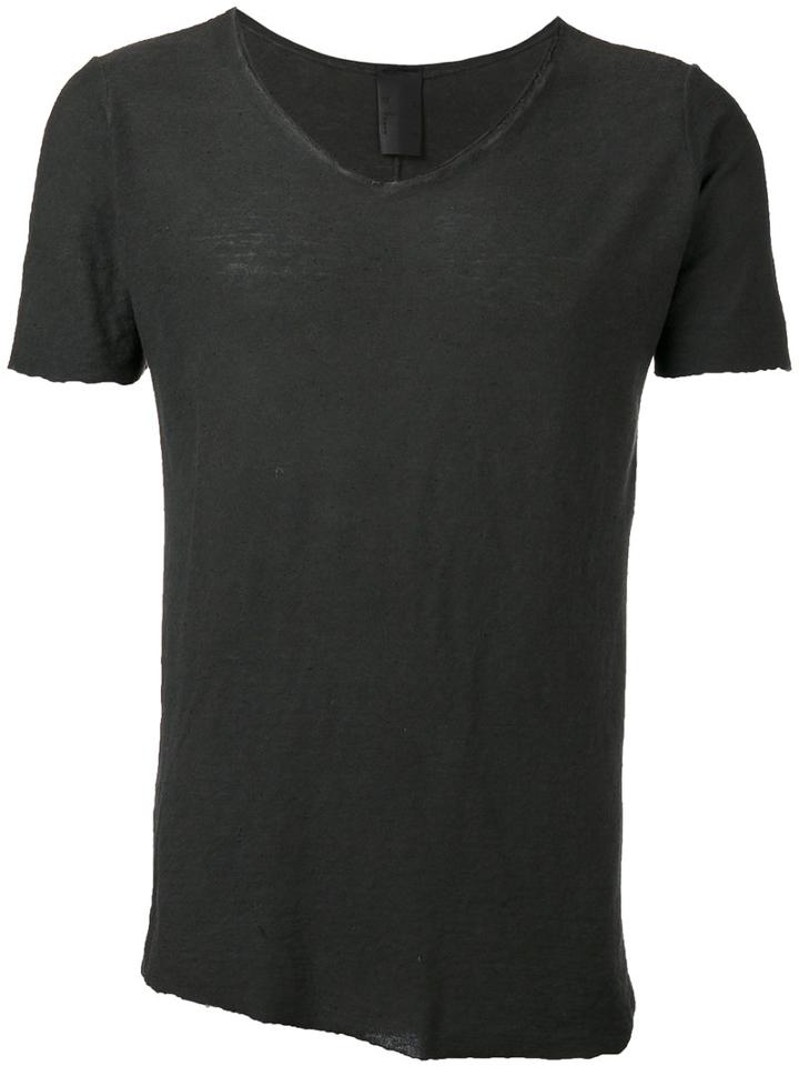 10sei0otto - V-neck T-shirt - Men - Cotton - M, Black, Cotton