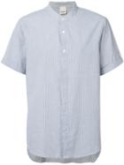 Baldwin - Mandarin Collar Shirt - Men - Cotton - S, Blue, Cotton