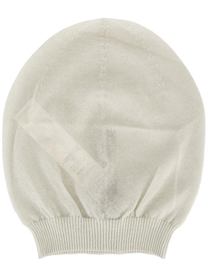 Rick Owens Beanie Hat, Women's, Nude/neutrals, Cotton/polyamide