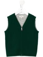 Cashmirino V-neck Gilet, Boy's, Size: 6 Yrs, Green