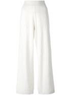 Barrie Straight Leg Track Pants, Women's, Size: Small, White, Cashmere