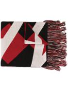 Msgm Fringed Scarf - Red