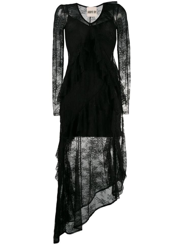 Aniye By Lace Asymmetric Dress - Black