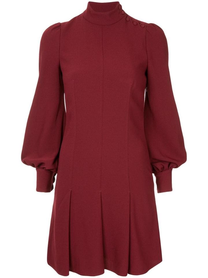 Proenza Schouler Long Sleeve Crepe Dress - Pink