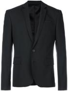 Les Hommes Urban Zipped Collar Blazer - Black