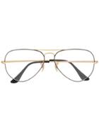 Ray-ban Aviator Frame Glasses - Gold