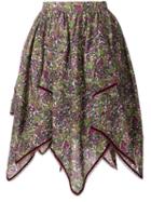 Dsquared2 Floral Print Handkerchief Skirt - Green
