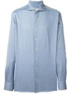 Hackett Melange Shirt, Men's, Size: Xl, Blue, Cotton