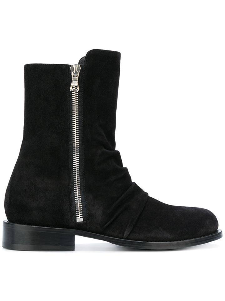 Amiri Ankle Zip Boots - Black