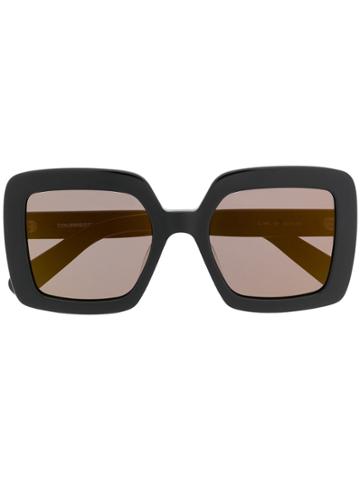 Courrèges Eyewear Square Oversized Sunglasses - Black
