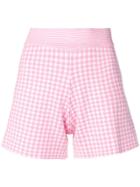 Philo-sofie Houndstooth Fitted Shorts - Pink