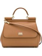 Dolce & Gabbana - Medium Sicily Shoulder Bag - Women - Calf Leather - One Size, Brown, Calf Leather