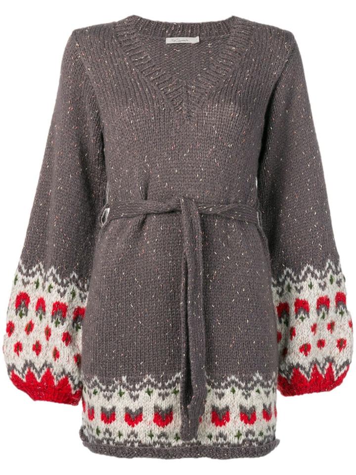 Mes Demoiselles Contrasting Detail Sweater - Grey