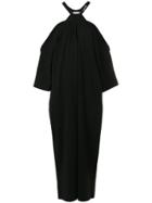 Gaelle Bonheur Off-the-shoulder Halterneck Dress - Black