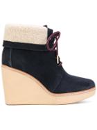 Tommy Hilfiger Wedge Boots - Blue