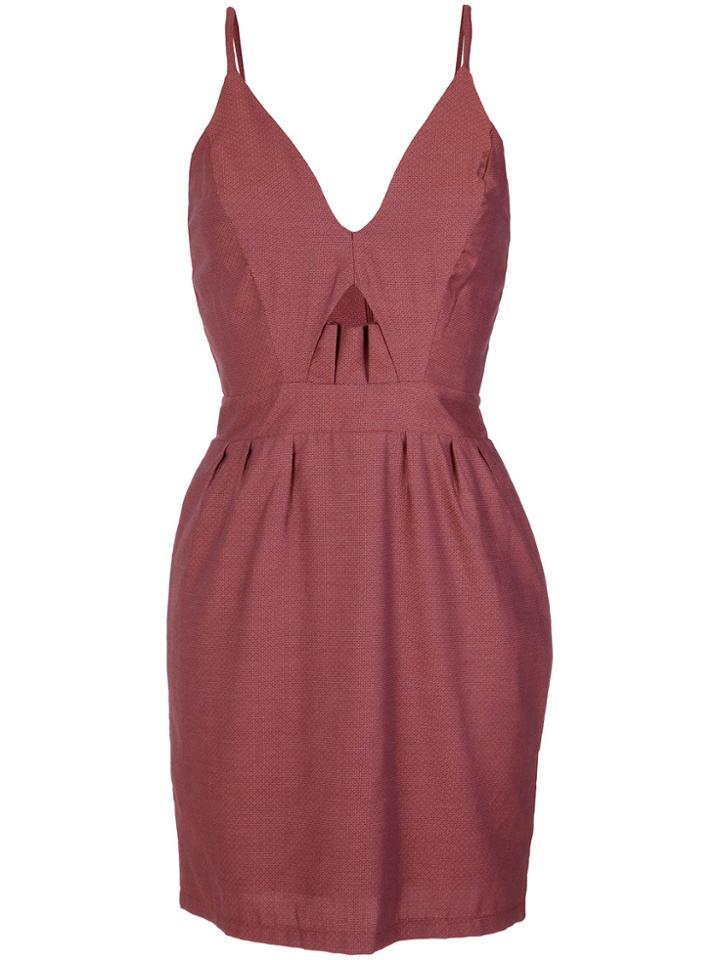 Lilly Sarti Pleated Details Dress - Red