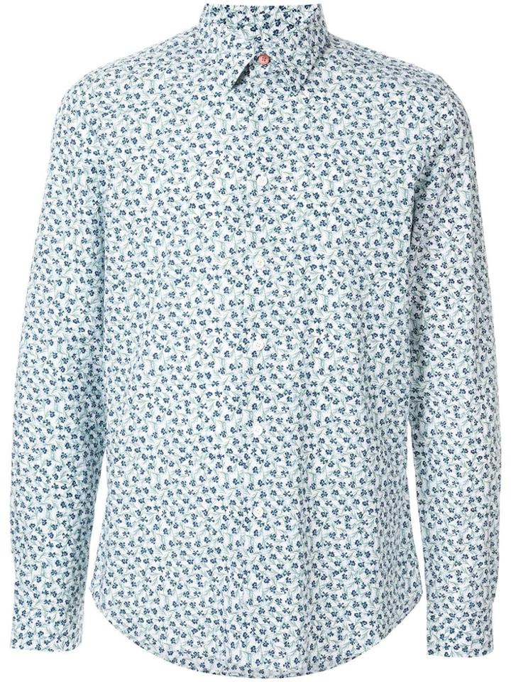 Ps Paul Smith Floral Shirt - White