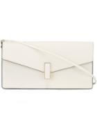 Valextra Envelope Clutch, Women's, White, Calf Leather