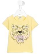Kenzo Kids Tiger Print T-shirt, Toddler Girl's, Size: 24 Mth, Yellow/orange