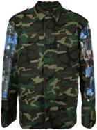 Taakk - Arm Patches Camouflage Jacket - Men - Cotton - 2, Green, Cotton