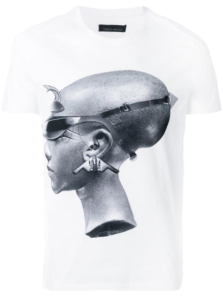 Frankie Morello Printed Fitted T-shirt - White