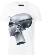 Frankie Morello Printed Fitted T-shirt - White