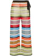 Mary Katrantzou Rego Stripe Wide Leg Trousers - Green