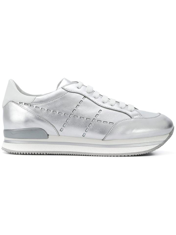 Hogan Futuristic Style Sneakers - Metallic