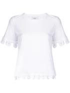 Dondup Broderie Trim T-shirt - White