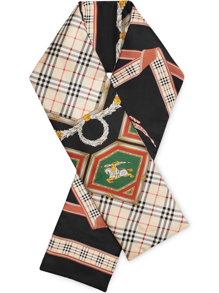 Burberry Archive Scarf Print Silk Puffer Scarf - Neutrals