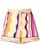 Emilio Pucci Guanabana Print Silk-twill Shorts - Pink