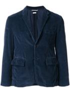 Thom Browne Garment Dye Corduroy Sport Coat - Blue