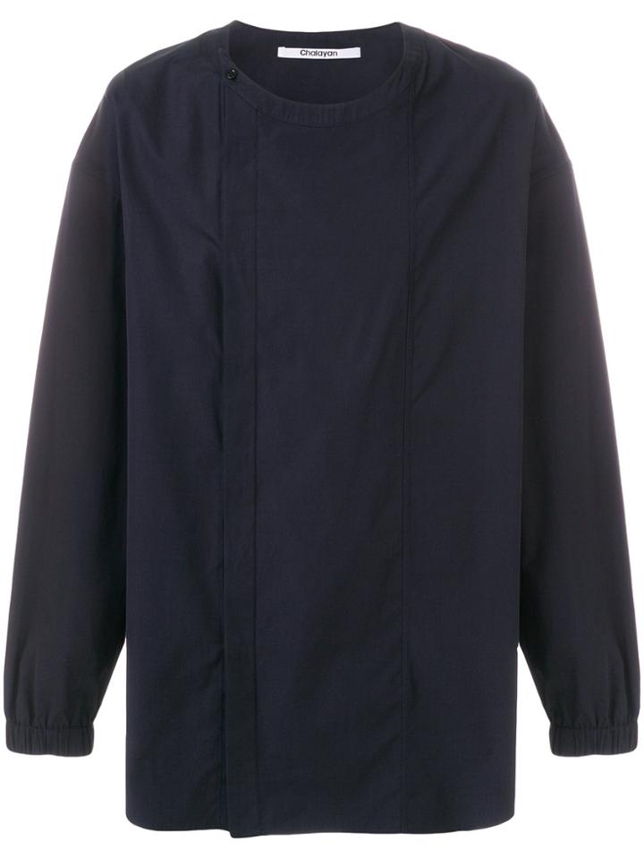 Chalayan Fold Out Collar Shirt - Blue