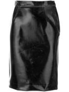 Vivienne Westwood Anglomania Creased Pencil Skirt - Black
