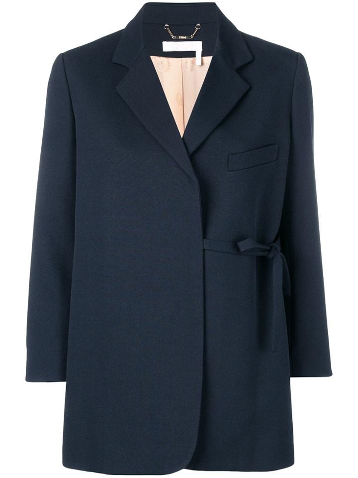 Chloé Tied Blazer - Blue