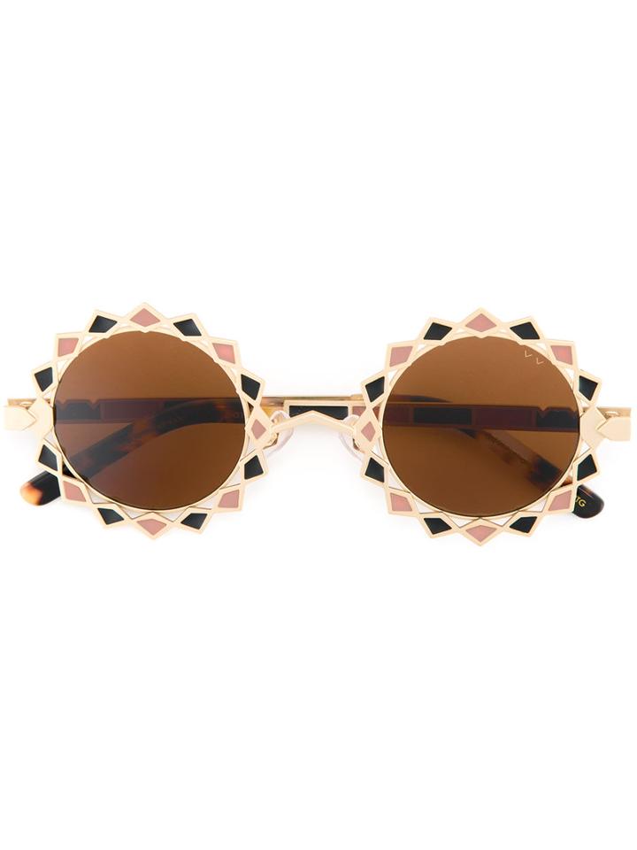 Pared Eyewear - Moon & Stars Sunglasses - Women - Plastic - One Size, Women's, Grey, Plastic