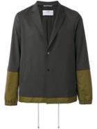Oamc Two Button Blazer, Men's, Size: Small, Grey, Polyester/spandex/elastane/wool/cupro