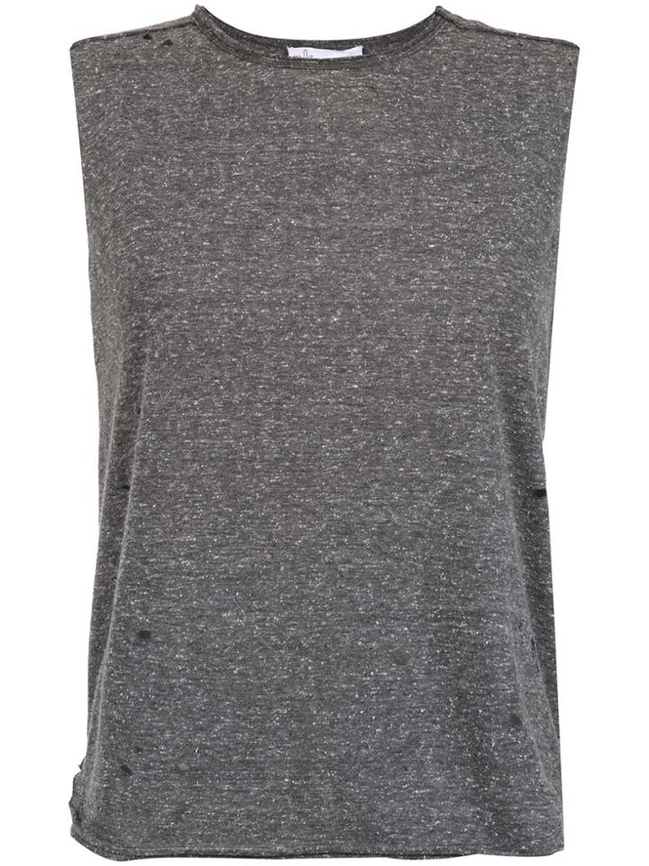 Nk Distressed Tank - Grey
