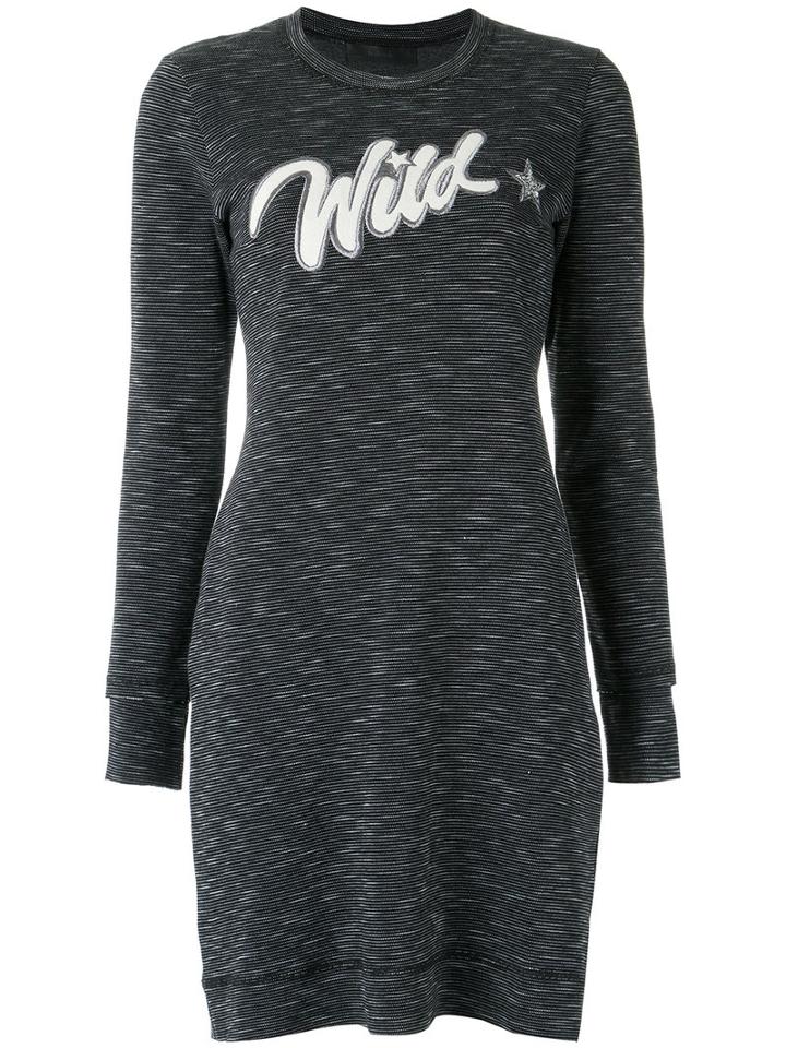 Talie Nk Knit Dress, Women's, Size: Medium, Grey, Cotton/polyester/spandex/elastane