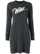 Talie Nk Knit Dress, Women's, Size: Medium, Grey, Cotton/polyester/spandex/elastane