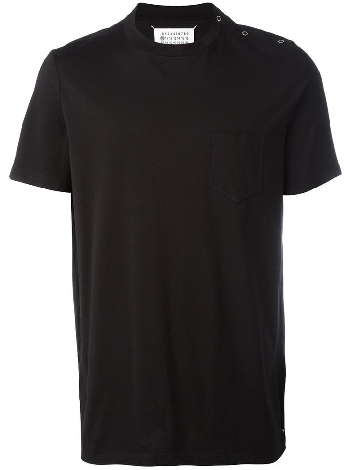 Maison Margiela - Snap Button Closure T-shirt - Men - Cotton - 48, Black, Cotton