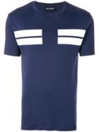 Neil Barrett Bar Stripe T-shirt - Blue