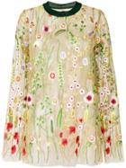 Marques'almeida Embroidered Floral Blouse - Multicolour