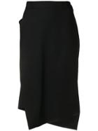 Vivienne Westwood Anglomania Asymmetric Slim Midi Skirt - Black