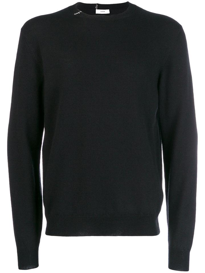 Mauro Grifoni Stitch Detail Jumper - Black