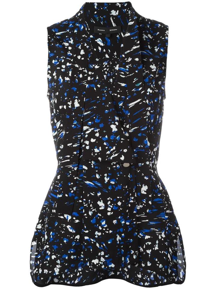 Proenza Schouler Printed Sleeveless Top, Women's, Size: 4, Silk