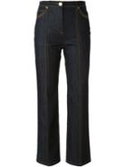Valentino Bootcut Jeans, Women's, Size: 28, Blue, Cotton/spandex/elastane