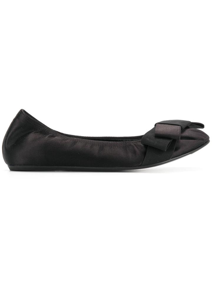 Lanvin Bow Ballerina Pumps - Black